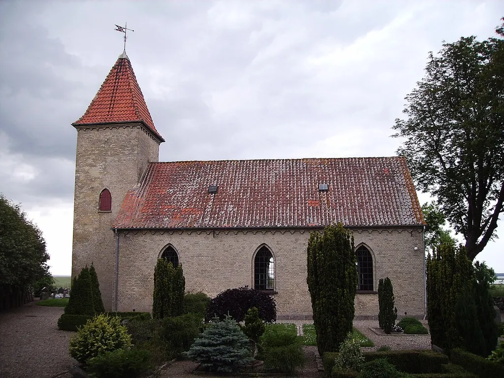 Bågø Kirke, Bågø Sogn, Båg Herred, Odense Amt, Denmark (Danish Church) - Bågø Kirke fra syd