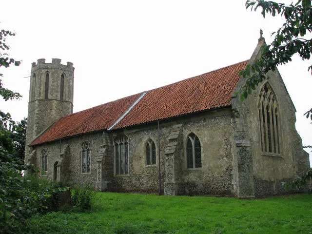 St Nicholas' parish church, Buckenham, Norfolk, seen from the southeast