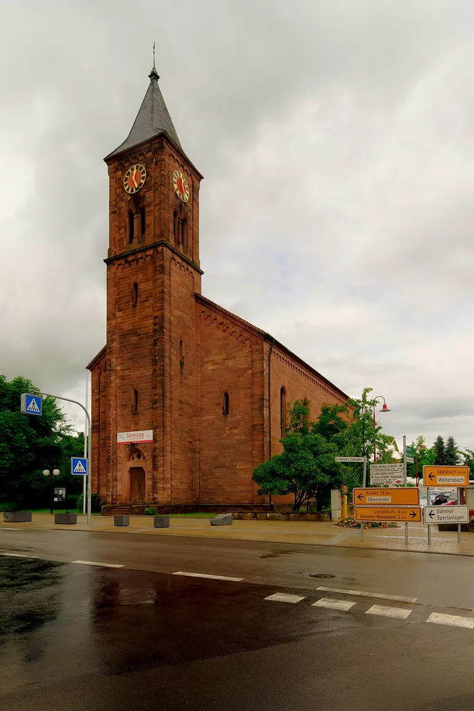 Steinwenden, town center: Evangelical Church, built 1852.