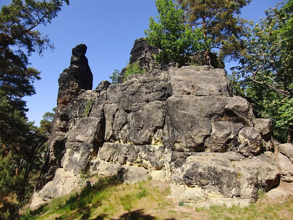 Der Gläserne Mönch bei Langenstein im Landkreis Harz