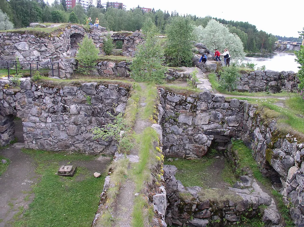 Ruins of Kajaani Castle in Kajaani, Finland