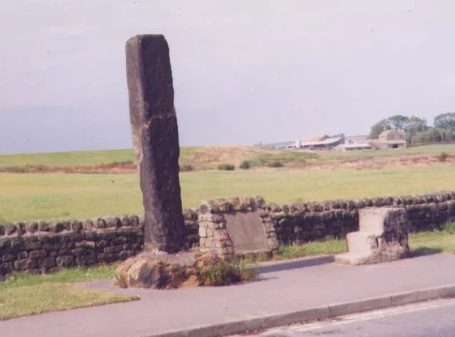 Old Guide Stone and Old Milestone, A658, Victoria Avenue