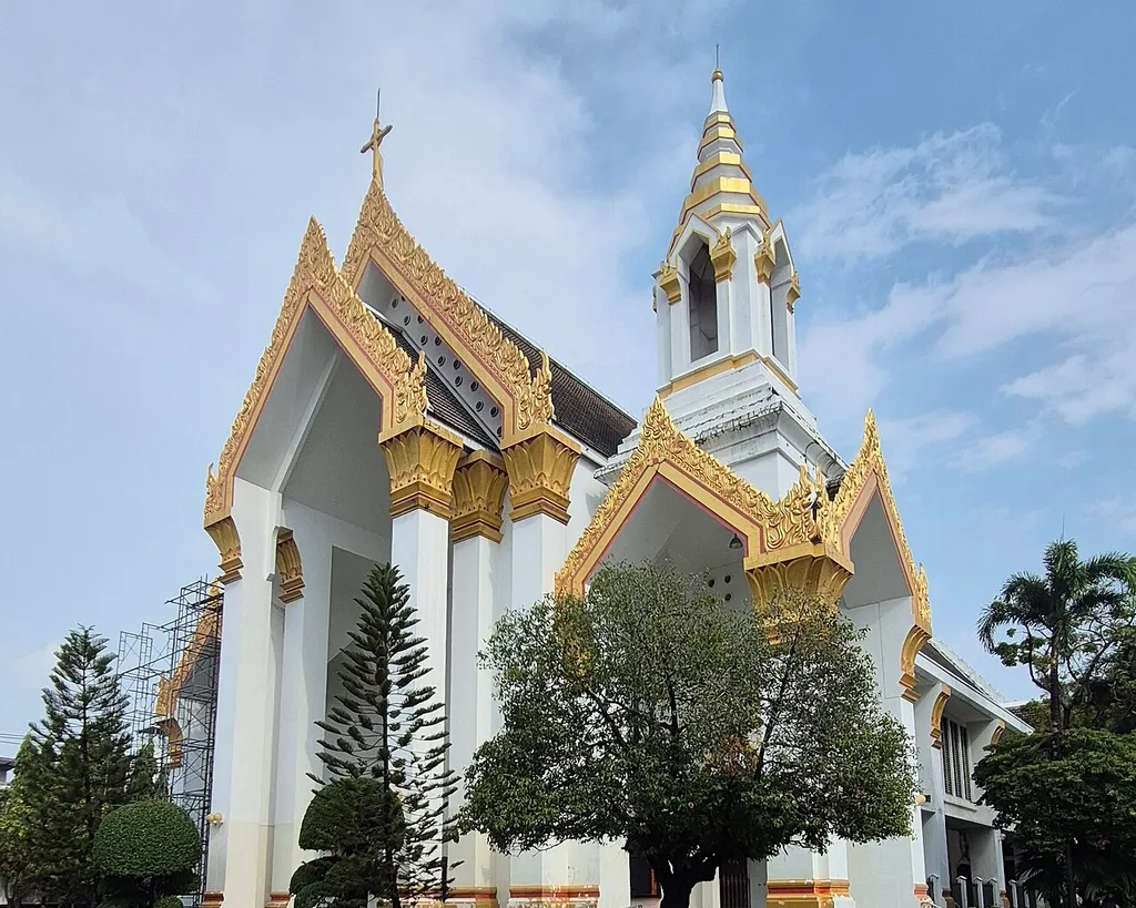 Tampak Perspektif Gereja Saint Joseph Trok Chan pada tahun 2026