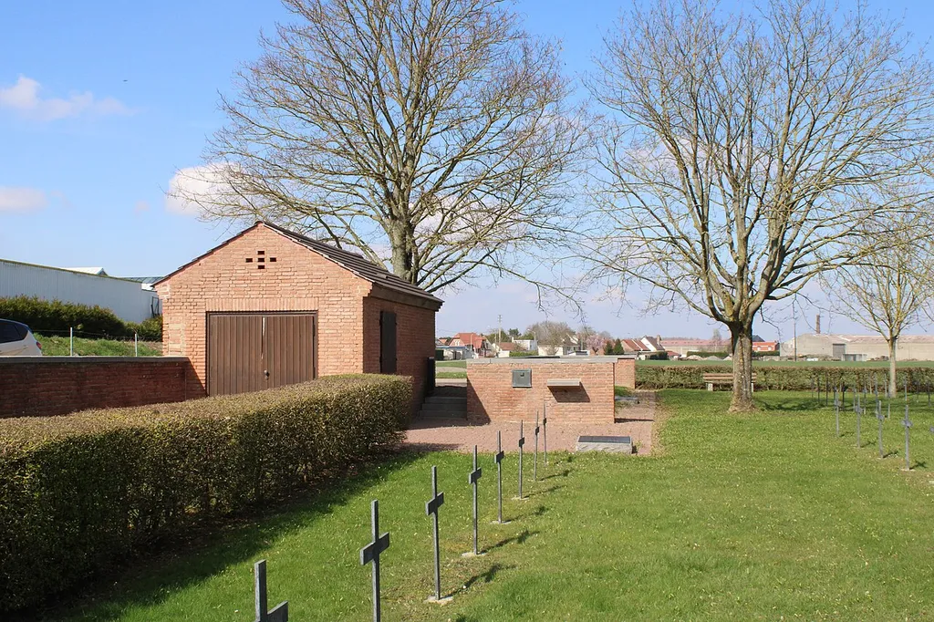 Le cimetière militaire allemand de Muille-Villette.