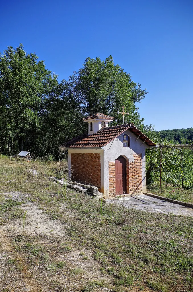 View of the St. Sophia Church in the village Izdeglavje