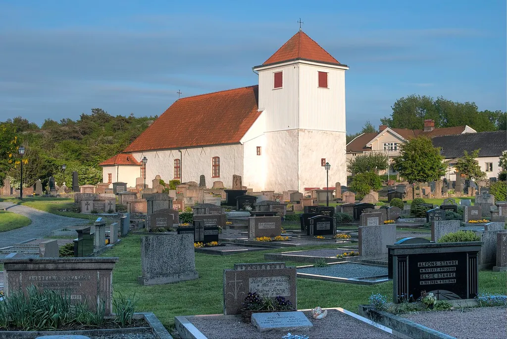 The church on the island of Styrsö near the coast of Gothenburg, Sweden.