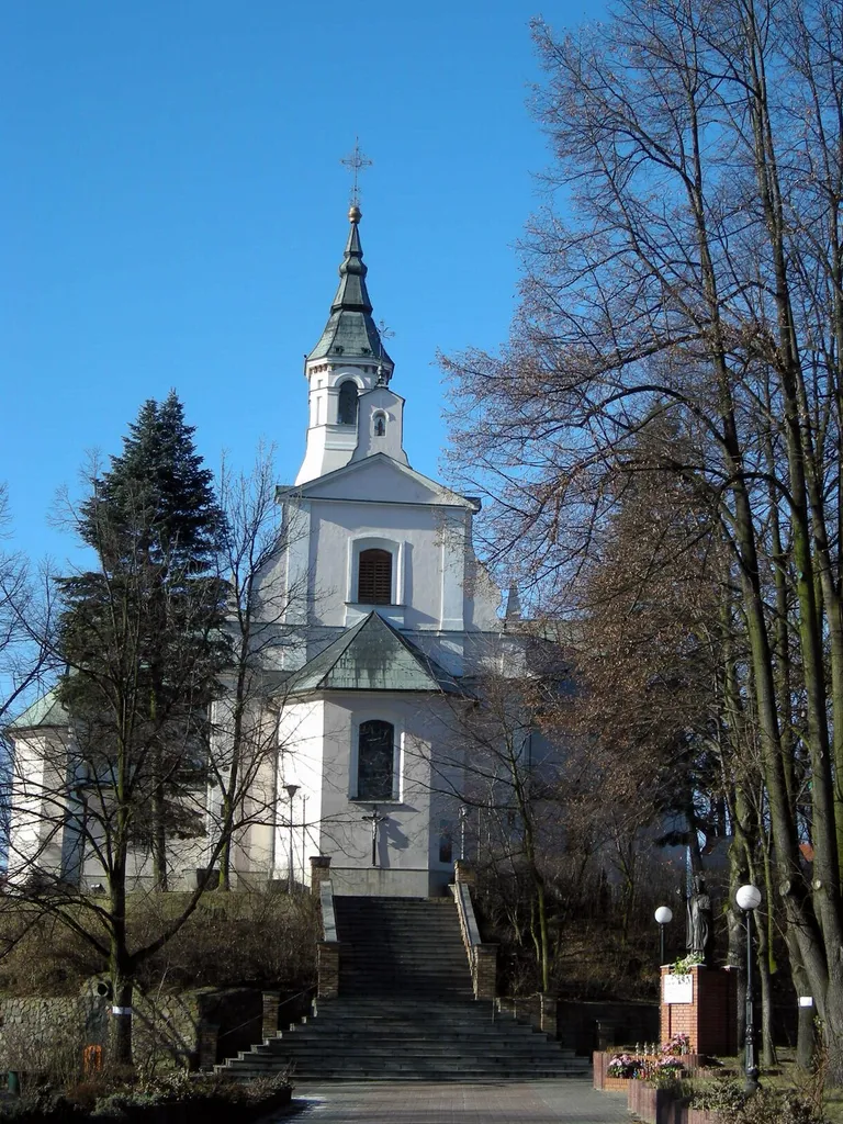The church in Tuliszków, Poland.