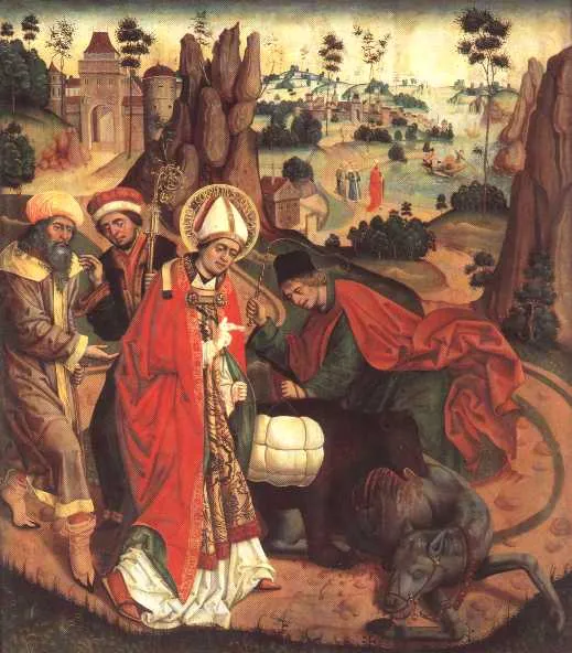Painting of Saint Corbinian (Korbinian)