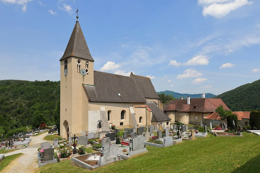 Parish church in Obermeisling, Lower Austria.