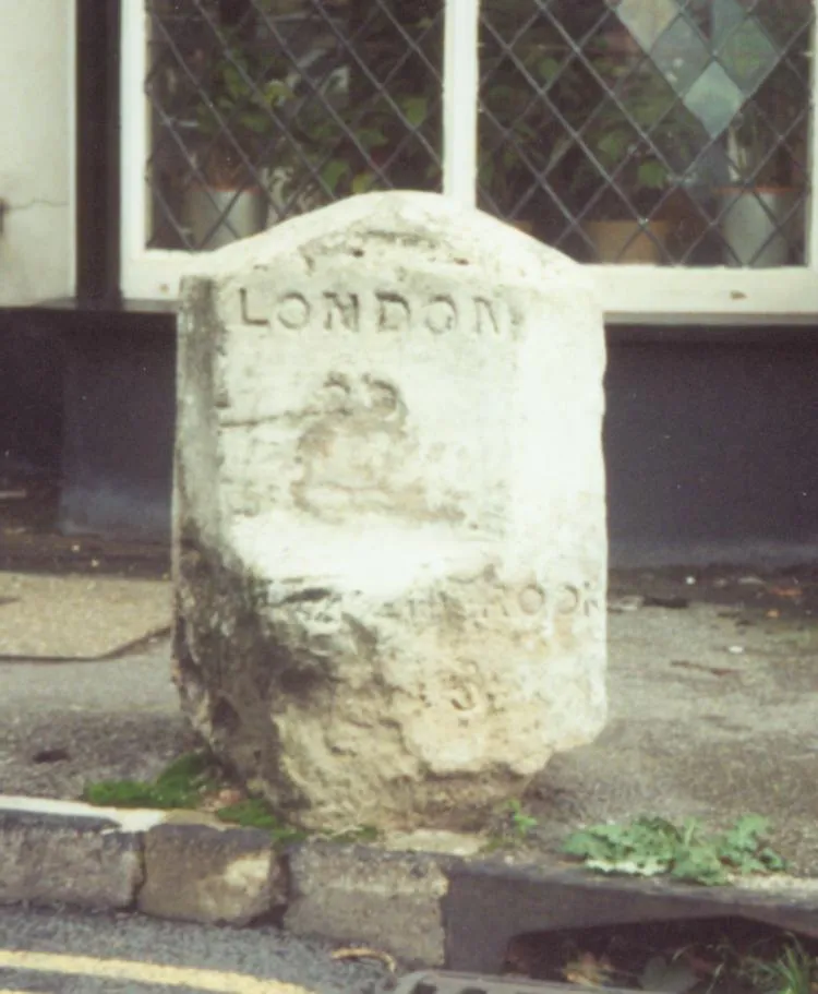Old Milestone by the B470, London Road, Datchet