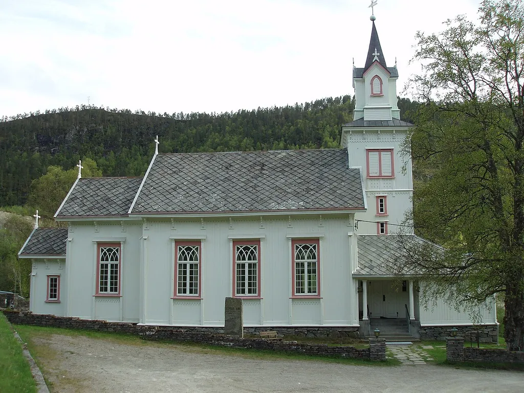 Åsskard church in Surnadal municipality in Møre og Romsdal county in Norway.