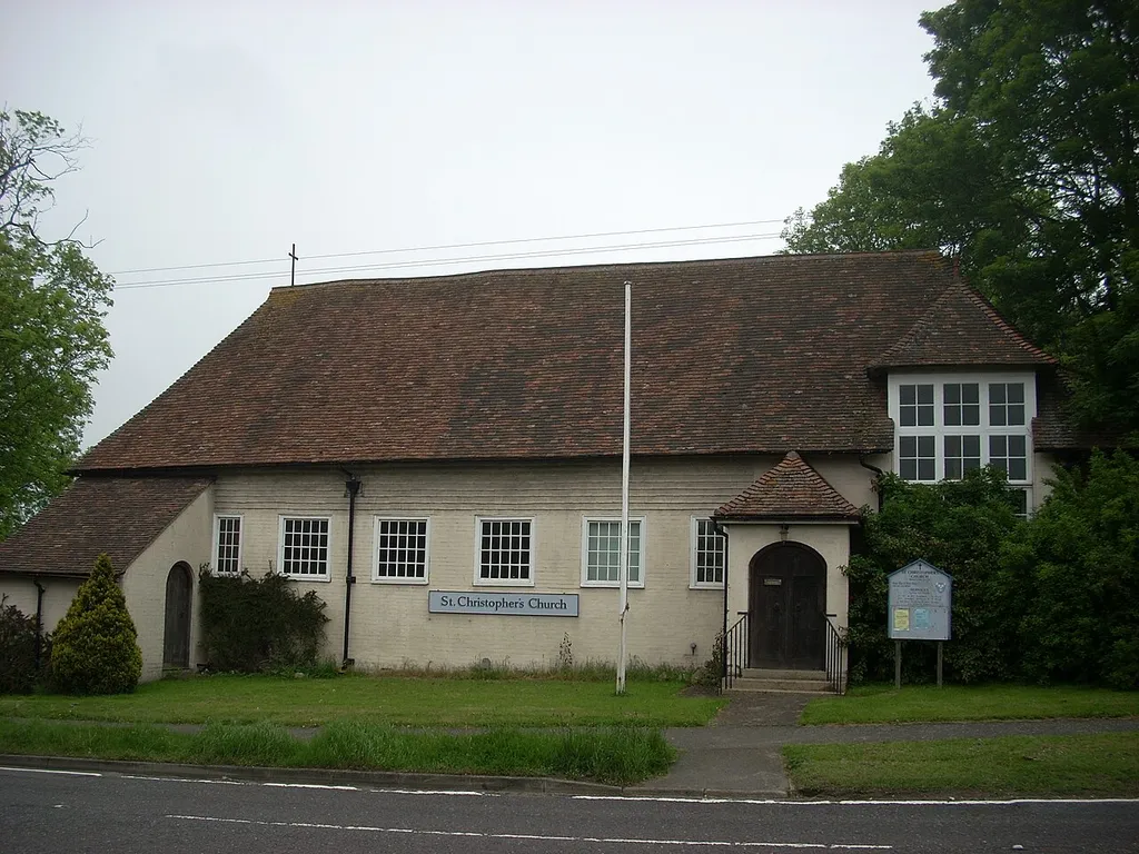 St. Christopher's Church, Boughton Lees, Kent, England.