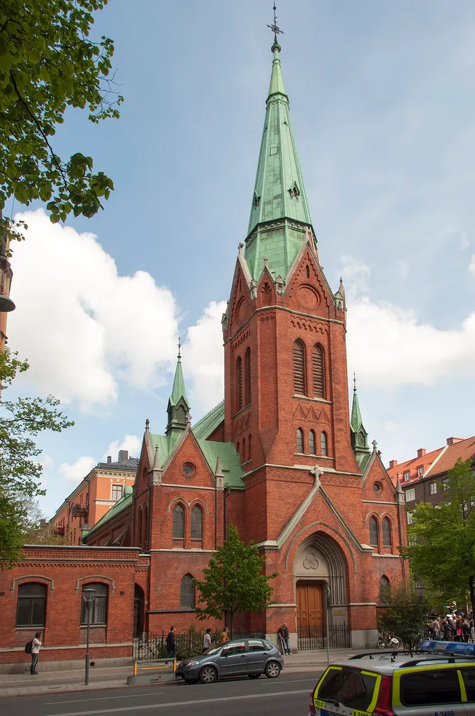 Trasten 2, Birger Jarlsgatan 92, Nybyggnadsår 1889 - 1890, Anders Gustaf Forsberg (Arkitekt) Katolska Apostoliska Församlingen (Byggherre) Per Sundahl (Byggmästare)