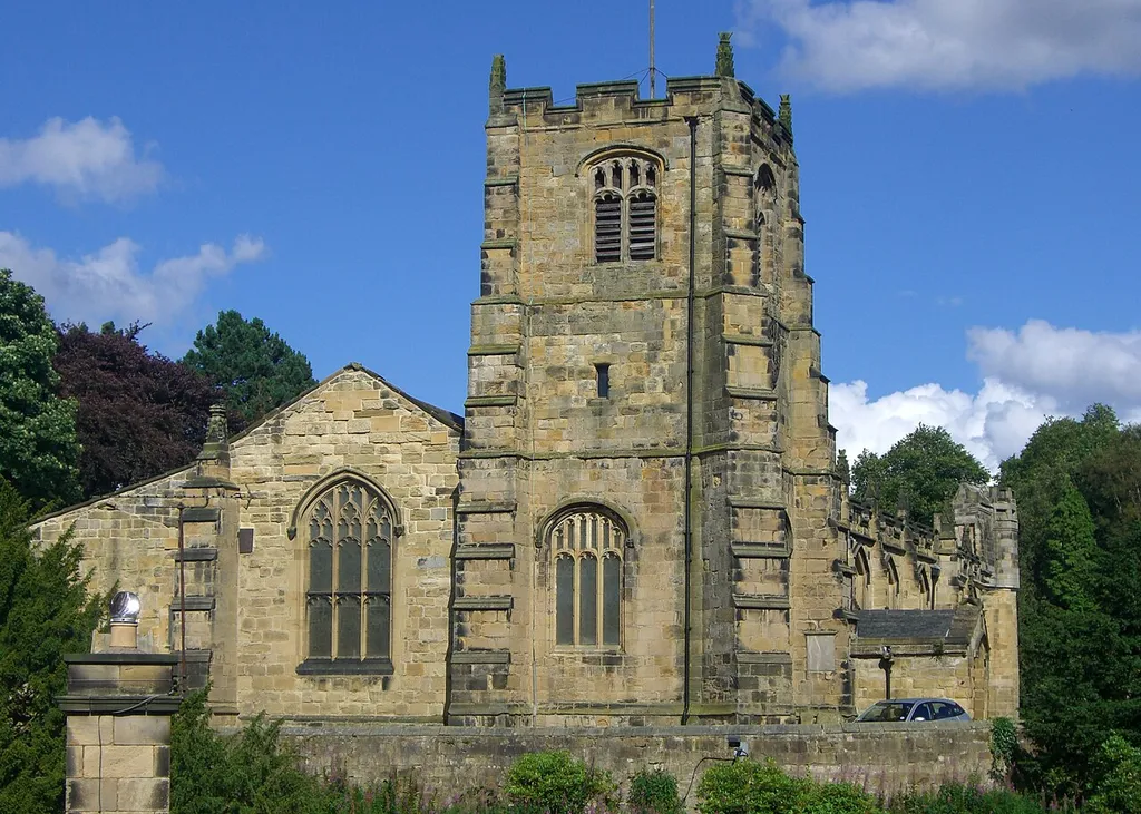 St Michael's church in Alnwick, Northumberland, England. A Grade II listed building.
