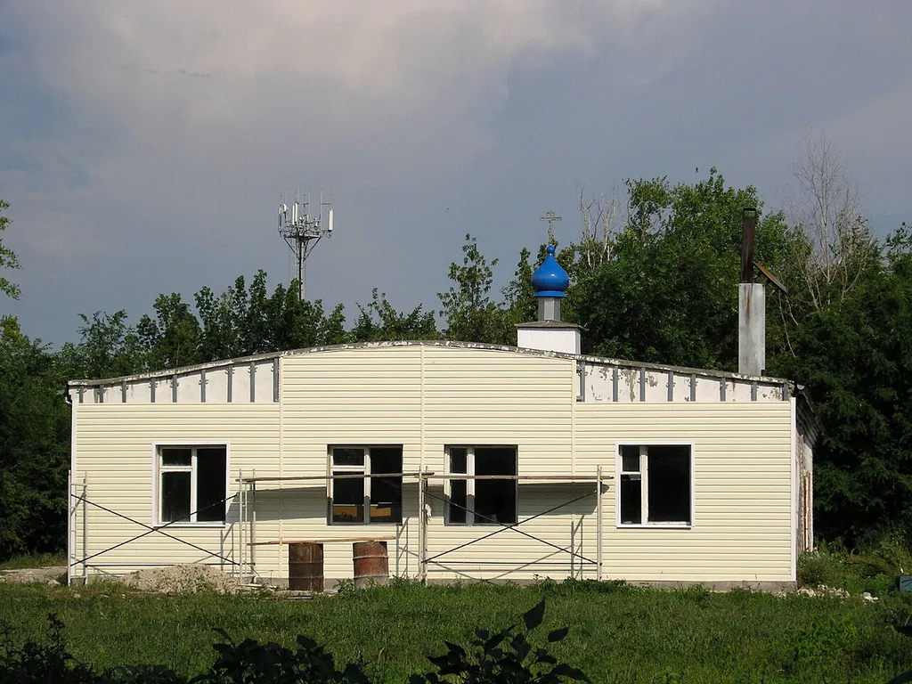 Строящаяся церковь, Верхние Белозёрки, Ставропольский район, Самарская область, Россия