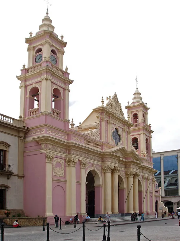 Cathedral facade Salta city (Argentina).