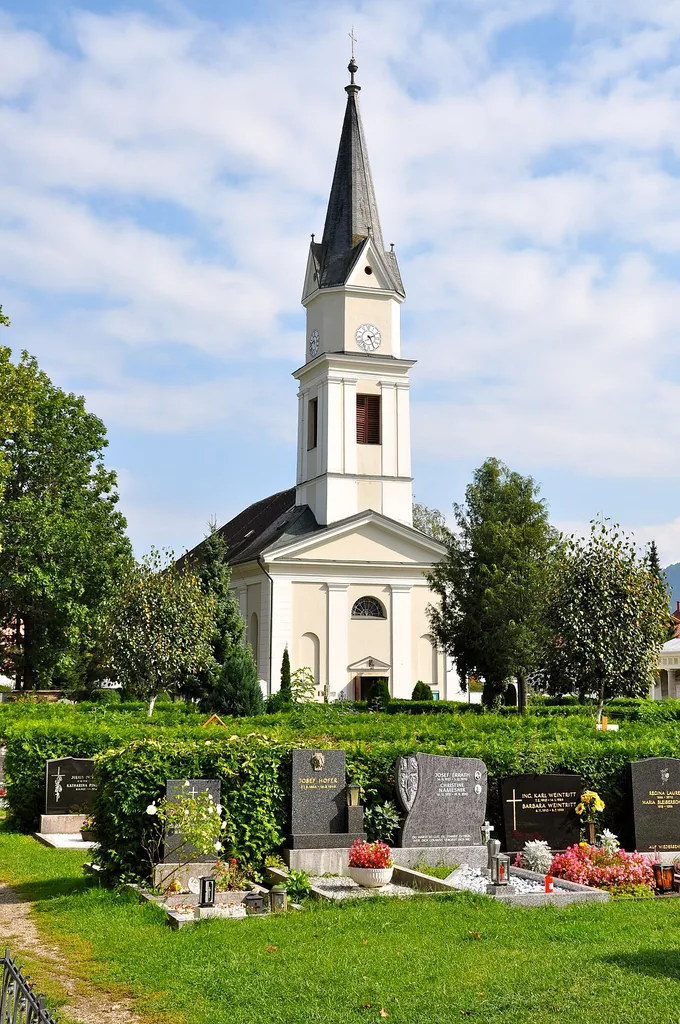 Parish church Saint Rupert on Kirchengasse #12 at the 11th district “Sankt Ruprecht”, municipality Klagenfurt on the Lake Woerth, Carinthia, Austria, EU