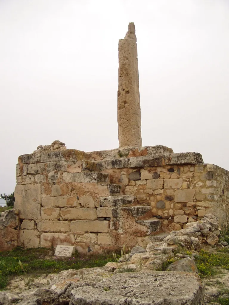 Apollontempel auf Ägina, Blick von Süden auf den Opisthodom