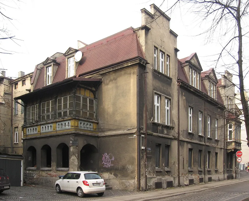 The building of Franciscan monastery in Bytom, Klasztorny square 5, Bytom, Poland.