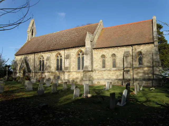 All Saints' parish church, Sawtry, Cambridgeshire (formerly Huntingdonshire), seen from the southeast