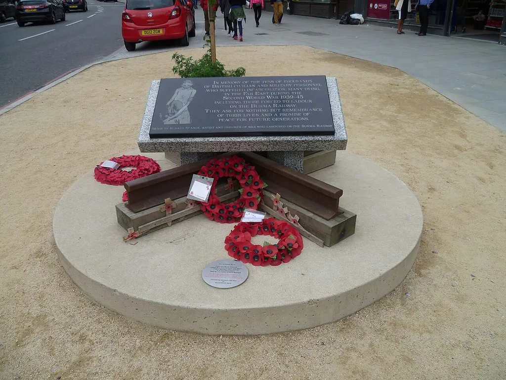 Burma Railway memorial Camden High Street