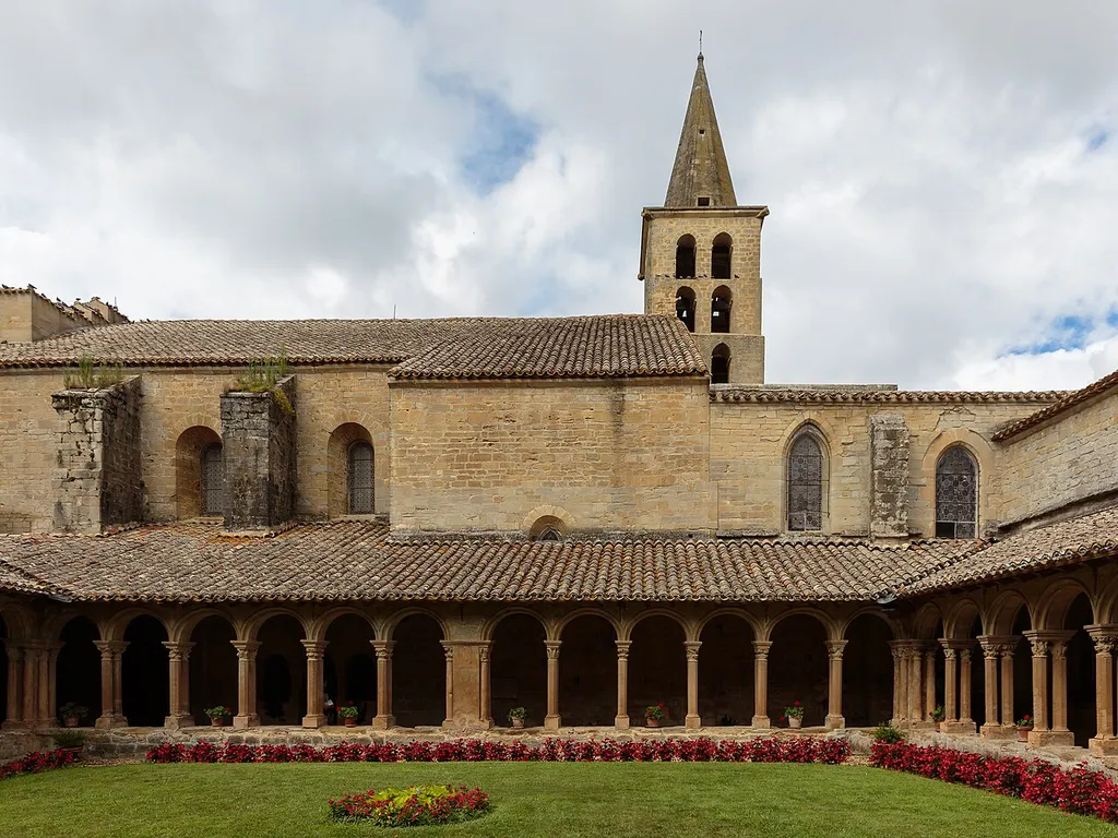 Cloister of the Abbey of Saint-Papoul.