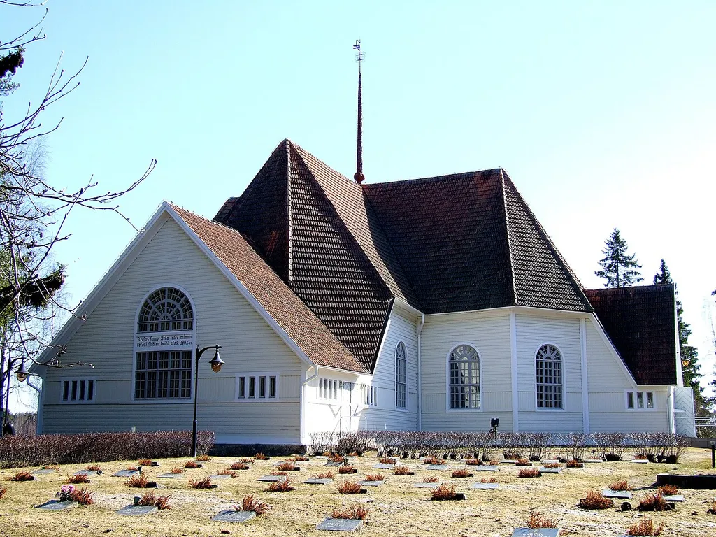 The Church of Haukipudas, Finland, by Matti Honka and Jaakko Suonperä was completed in the year 1762.