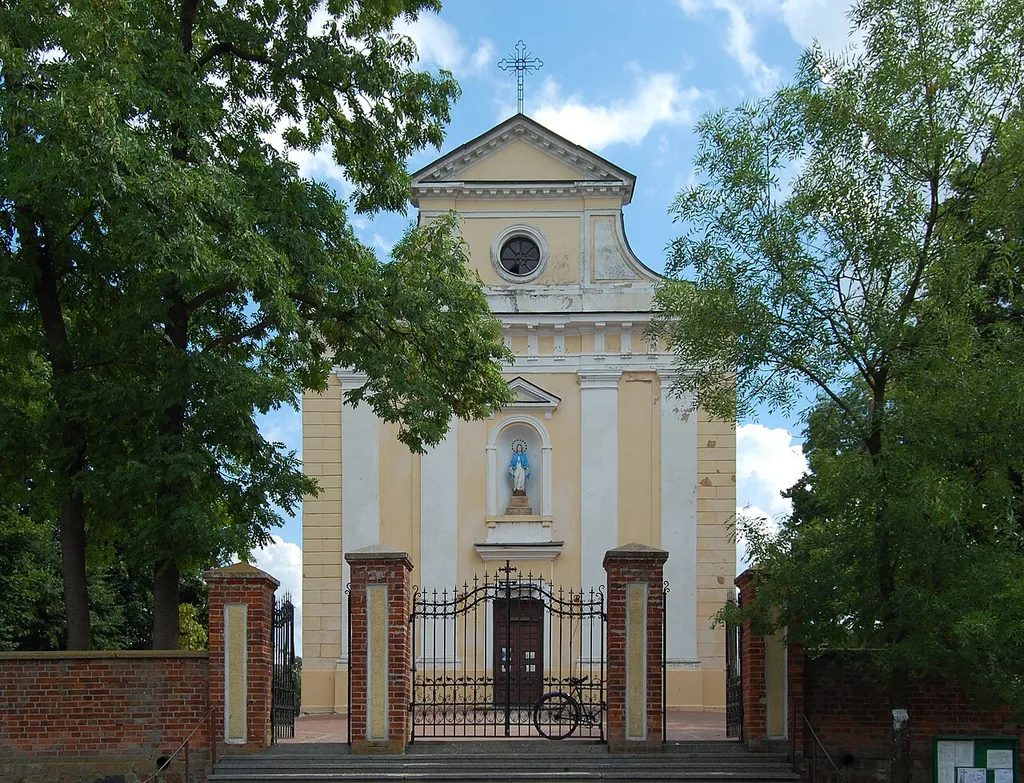 Church in Okrzeja, Lublin Voivodeship, Poland.