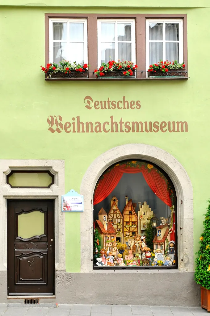 A façade detail. Rothenburg ob der Tauber, Ansbach, Bavaria, Germany