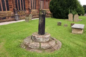 Sundial in churchyard at Parish Church of St Chad