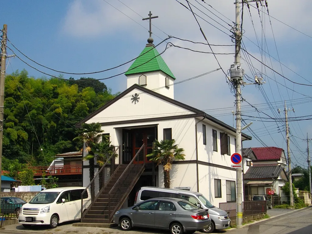 Exterior of the Orthodox Church in Kanuma, Tochigi, belonging to the Autonomous Orthodox Church in Japan.