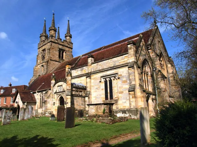 St John the Baptist parish church, Penshurst, Kent, seen from the southeast