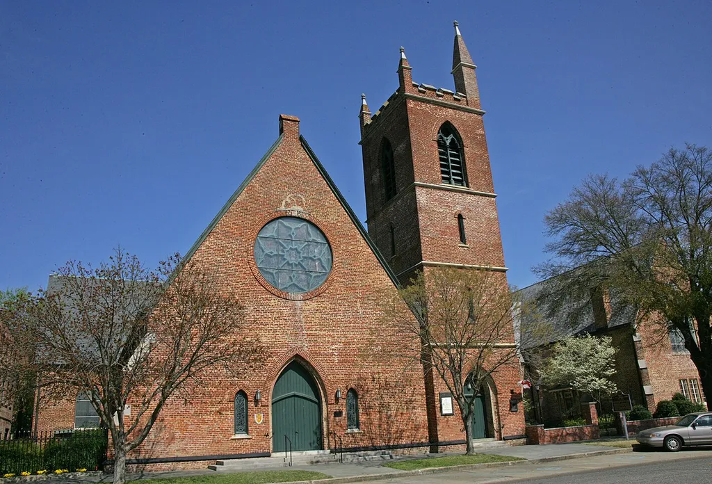 St. Paul's Episcopal Church in Selma, Alabama. Designed by Richard Upjohn, completed in 1875.