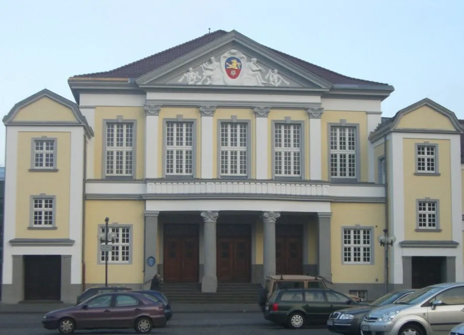Haupteingang der Festhalle in Viersen, NRW