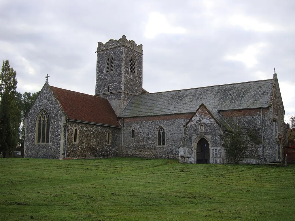 Photograph of St Mary's Parish Church, Aldeby, Norfolk; probably used by Aldeby Priory in absence of a conventual church