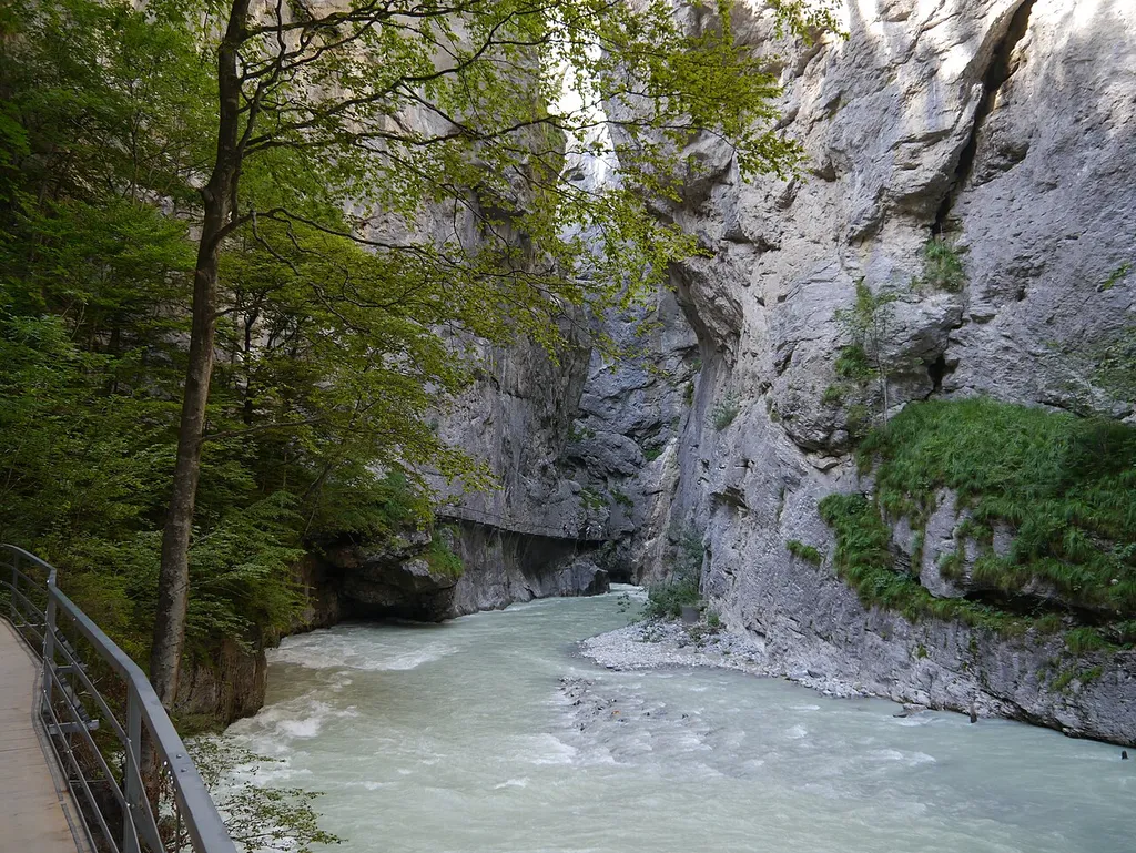 Aare Gorge near Meiringen, Canton of Bern, Switzerland