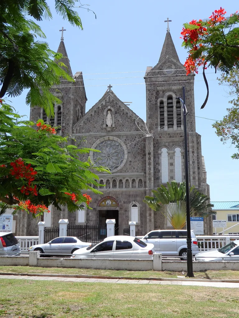 Basseterre Co-Cathedral of Immaculate Conception in Basseterre, Saint Kitts and Nevis