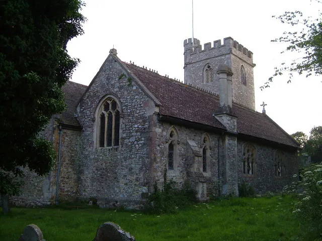 St Michael and All Angels' parish church, Church Green, Farway, Devon, seen from the northeast