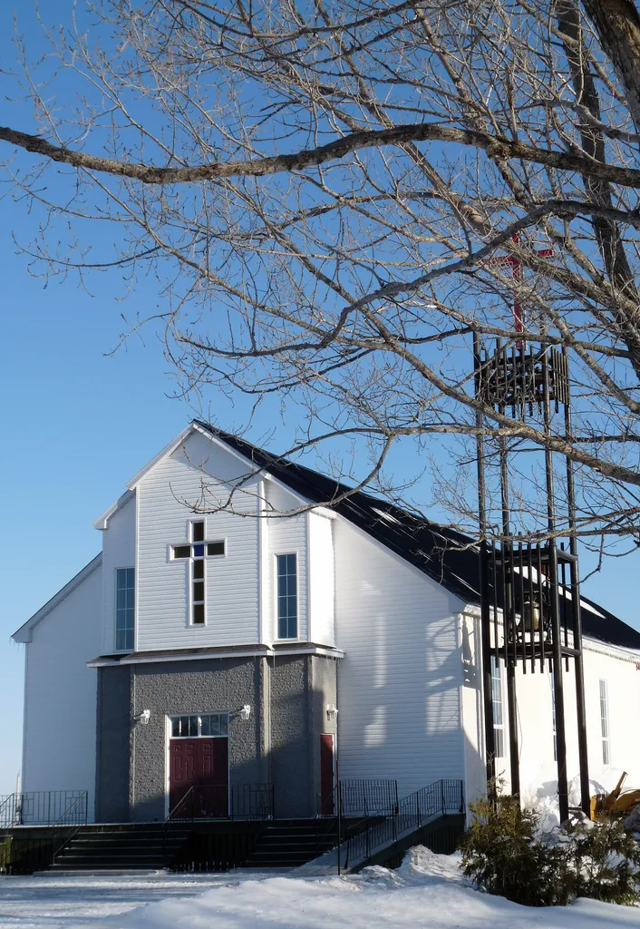 Église du village de Saint-François-Xavier-de-Viger au Bas-Saint-Laurent (Québec)