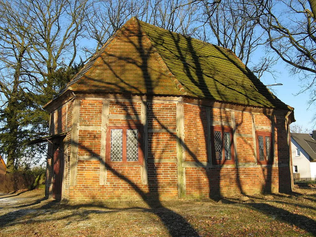 Timber framed church in Meetzen, Mecklenburg-Vorpommern, Germany