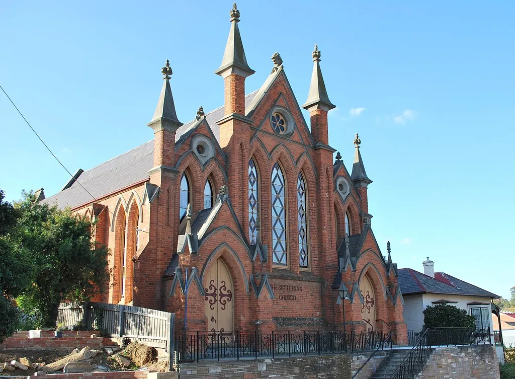 Presbyterian church at en:Castlemaine, Victoria