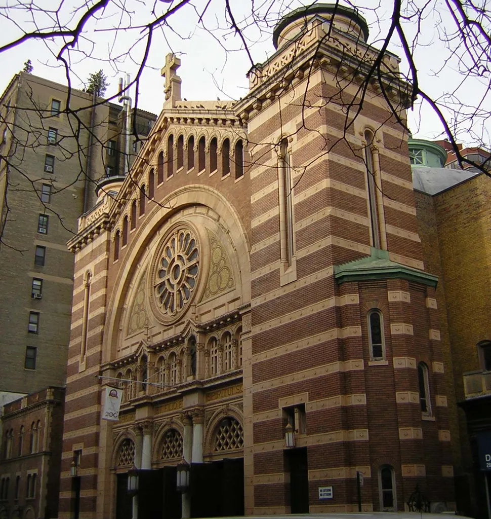 Roman Catholic Church of the Holy Trinity at 213 West 82nd Street between Amsterdam Avenue and Broadway on the Upper West Side on a warm, slightly cloudy midwinter early afternoon External links Organ and brief history