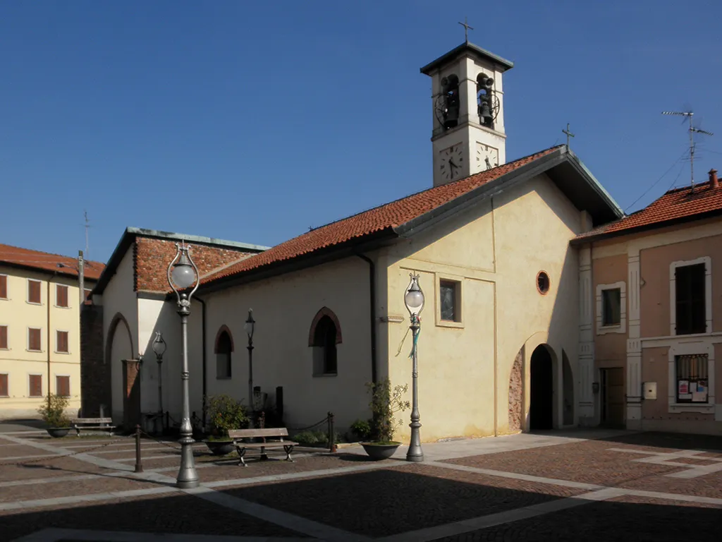 La chiesa di Santa Maria Assunta a Poasco, frazione di San Donato Milanese.