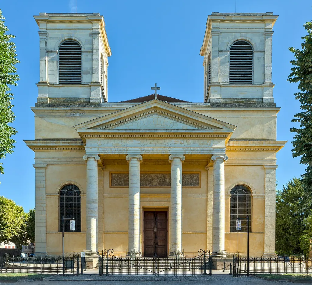 Mâcon (Saône-et-Loire, France) - Saint Vincent church - Facade