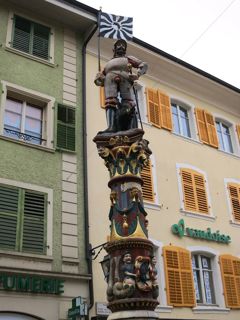 Brunnen, Pruntrut, Schweiz