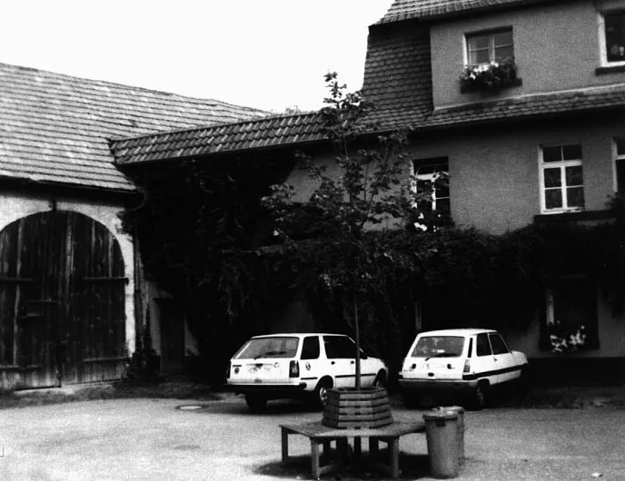 ehem. Burg Alt-Wiesloch, neuere Hofgebäuse über den Grundmauern der Burg