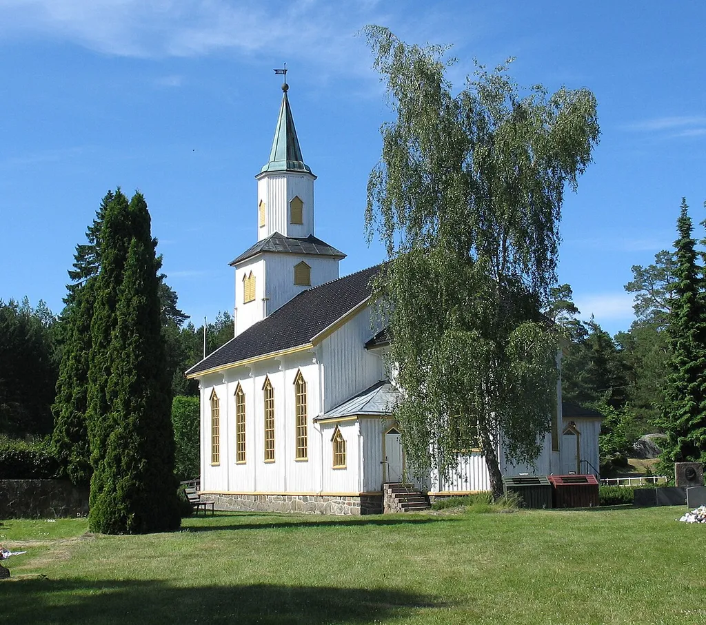 Færvik church at Tromøy in Arendal
