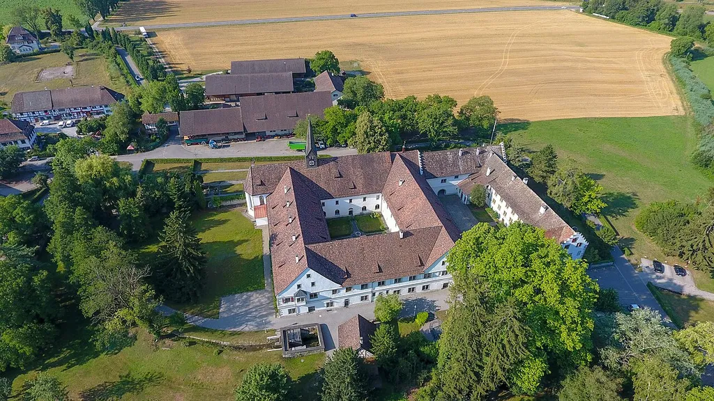 Switzerland, Thurgau, aerial view of Klostergut Paradies