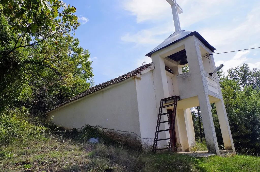 View of the St. Nicholas Church in the village Slivnica
