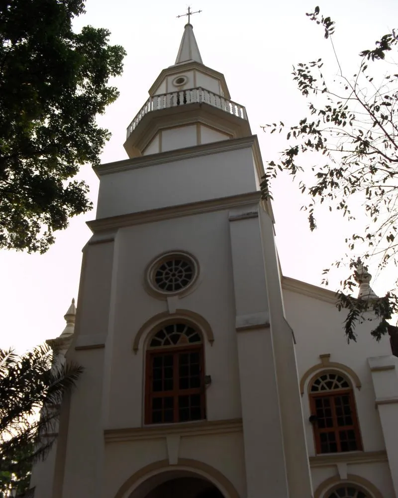 Cathedral of Our Lady of the Holy Rosary, Bandel Road, Patharghatta, Old Chittagong. The church is part of the oldest Christian settlement in Bengal, tracing its origins to 16th-century Portuguese rule in the region. The modern cathedral was built during the British Raj in 1843 and extensively renovated in 1933.